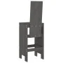 Taburetes de cocina 2 uds madera maciza pino gris 40x42x120 cm de vidaXL, Sillas de jardín - Ref: Foro24-825354, Precio: 122,...
