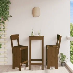 Küchenhocker 2 Stück braunes Kiefernholz 40x48,5x115,5 cm von vidaXL, Gartenstühle - Ref: Foro24-825362, Preis: 90,23 €, Raba...