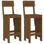 Kitchen stools 2 pcs brown pine wood 40x48.5x115.5 cm by vidaXL, Garden chairs - Ref: Foro24-825362, Price: 90,23 €, Discount: %