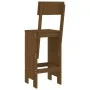 Küchenhocker 2 Stück braunes Kiefernholz 40x48,5x115,5 cm von vidaXL, Gartenstühle - Ref: Foro24-825362, Preis: 90,23 €, Raba...