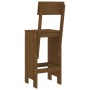 Küchenhocker 2 Stück braunes Kiefernholz 40x48,5x115,5 cm von vidaXL, Gartenstühle - Ref: Foro24-825362, Preis: 90,23 €, Raba...