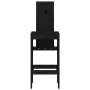 Kitchen stools 2 pcs solid black pine wood 40x42x120 cm by vidaXL, Garden chairs - Ref: Foro24-825356, Price: 122,28 €, Disco...