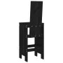 Küchenhocker 2 Stück aus massivem schwarzem Kiefernholz 40x42x120 cm von vidaXL, Gartenstühle - Ref: Foro24-825356, Preis: 12...