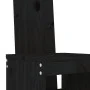 Kitchen stools 2 pcs solid black pine wood 40x42x120 cm by vidaXL, Garden chairs - Ref: Foro24-825356, Price: 122,28 €, Disco...