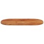 Tablero de mesa ovalado madera maciza de acacia 120x60x2,5 cm
