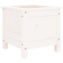 Pflanzgefäß aus massivem Kiefernholz weiß 40x40x39 cm von vidaXL, Töpfe und Pflanzgefäße - Ref: Foro24-825248, Preis: 52,61 €...