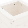 Pflanzgefäß aus massivem Kiefernholz weiß 40x40x39 cm von vidaXL, Töpfe und Pflanzgefäße - Ref: Foro24-825248, Preis: 52,61 €...