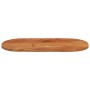 Tablero de mesa ovalado madera maciza de acacia 80x40x3,8 cm