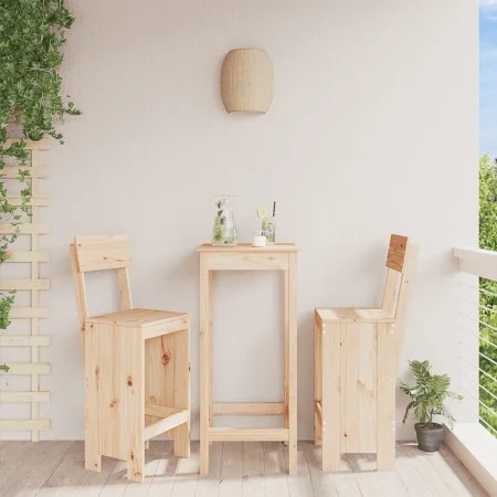 Küchenhocker 2 Stk. massives Kiefernholz 40x48,5x115,5 cm von vidaXL, Gartenstühle - Ref: Foro24-825359, Preis: 109,90 €, Rab...