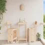Küchenhocker 2 Stk. massives Kiefernholz 40x48,5x115,5 cm von vidaXL, Gartenstühle - Ref: Foro24-825359, Preis: 109,90 €, Rab...
