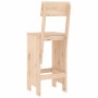Küchenhocker 2 Stk. massives Kiefernholz 40x48,5x115,5 cm von vidaXL, Gartenstühle - Ref: Foro24-825359, Preis: 111,36 €, Rab...