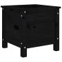Solid black pine wood planter 40x40x39 cm by vidaXL, Pots and planters - Ref: Foro24-825251, Price: 53,26 €, Discount: %