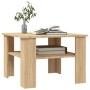 Sonoma oak plywood coffee table 60x60x42 cm by vidaXL, Coffee table - Ref: Foro24-800210, Price: 46,66 €, Discount: %
