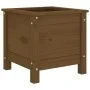 Solid honey brown pine wood planter 40x40x39 cm by vidaXL, Pots and planters - Ref: Foro24-825250, Price: 59,00 €, Discount: %