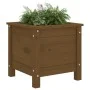 Solid honey brown pine wood planter 40x40x39 cm by vidaXL, Pots and planters - Ref: Foro24-825250, Price: 59,00 €, Discount: %