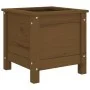 Solid honey brown pine wood planter 40x40x39 cm by vidaXL, Pots and planters - Ref: Foro24-825250, Price: 59,00 €, Discount: %