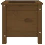 Solid honey brown pine wood planter 40x40x39 cm by vidaXL, Pots and planters - Ref: Foro24-825250, Price: 59,00 €, Discount: %