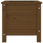 Jardinera madera maciza de pino marrón miel 40x40x39 cm de vidaXL, Maceteros y jardineras - Ref: Foro24-825250, Precio: 60,03...