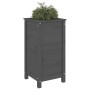 Solid gray pine wood planter 40x40x78 cm by vidaXL, Pots and planters - Ref: Foro24-825277, Price: 80,89 €, Discount: %