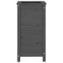 Jardinera madera maciza de pino gris 40x40x78 cm de vidaXL, Maceteros y jardineras - Ref: Foro24-825277, Precio: 80,85 €