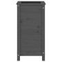 Solid gray pine wood planter 40x40x78 cm by vidaXL, Pots and planters - Ref: Foro24-825277, Price: 80,89 €, Discount: %