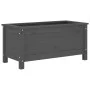 Solid gray pine wood planter 82.5x40x39 cm by vidaXL, Pots and planters - Ref: Foro24-825256, Price: 75,87 €, Discount: %