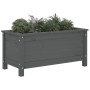Solid gray pine wood planter 82.5x40x39 cm by vidaXL, Pots and planters - Ref: Foro24-825256, Price: 79,39 €, Discount: %