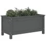 Solid gray pine wood planter 82.5x40x39 cm by vidaXL, Pots and planters - Ref: Foro24-825256, Price: 75,87 €, Discount: %