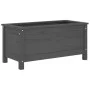 Solid gray pine wood planter 82.5x40x39 cm by vidaXL, Pots and planters - Ref: Foro24-825256, Price: 75,87 €, Discount: %