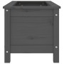 Solid gray pine wood planter 82.5x40x39 cm by vidaXL, Pots and planters - Ref: Foro24-825256, Price: 79,39 €, Discount: %