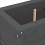 Solid gray pine wood planter 82.5x40x39 cm by vidaXL, Pots and planters - Ref: Foro24-825256, Price: 79,39 €, Discount: %