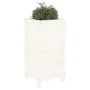 Pflanzgefäß aus massivem Kiefernholz weiß 40x40x78 cm von vidaXL, Töpfe und Pflanzgefäße - Ref: Foro24-825276, Preis: 78,90 €...