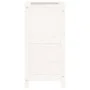 Pflanzgefäß aus massivem Kiefernholz weiß 40x40x78 cm von vidaXL, Töpfe und Pflanzgefäße - Ref: Foro24-825276, Preis: 78,90 €...