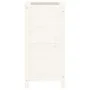 Pflanzgefäß aus massivem Kiefernholz weiß 40x40x78 cm von vidaXL, Töpfe und Pflanzgefäße - Ref: Foro24-825276, Preis: 78,90 €...