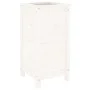 Pflanzgefäß aus massivem Kiefernholz weiß 40x40x78 cm von vidaXL, Töpfe und Pflanzgefäße - Ref: Foro24-825276, Preis: 78,90 €...
