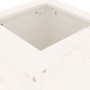 Pflanzgefäß aus massivem Kiefernholz weiß 40x40x78 cm von vidaXL, Töpfe und Pflanzgefäße - Ref: Foro24-825276, Preis: 79,93 €...