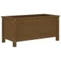 Jardinera madera maciza de pino marrón miel 82,5x40x39 cm by vidaXL, Pots and planters - Ref: Foro24-825257, Price: 74,52 €, ...