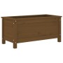 Massive Blumenkasten aus honigbraunem Kiefernholz, 82,5x40x39 cm. von vidaXL, Töpfe und Pflanzgefäße - Ref: Foro24-825257, Pr...