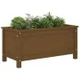 Jardinera madera maciza de pino marrón miel 82,5x40x39 cm by vidaXL, Pots and planters - Ref: Foro24-825257, Price: 74,52 €, ...