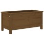 Massive Blumenkasten aus honigbraunem Kiefernholz, 82,5x40x39 cm. von vidaXL, Töpfe und Pflanzgefäße - Ref: Foro24-825257, Pr...