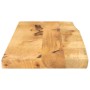 Tablero de mesa borde natural madera maciza mango 80x30x3,8 cm