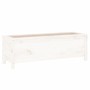 Hochbeet Zirbenholz weiß 119,5x40x39 cm von vidaXL, Töpfe und Pflanzgefäße - Ref: Foro24-825262, Preis: 91,21 €, Rabatt: %