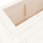 Hochbeet Zirbenholz weiß 119,5x40x39 cm von vidaXL, Töpfe und Pflanzgefäße - Ref: Foro24-825262, Preis: 91,21 €, Rabatt: %