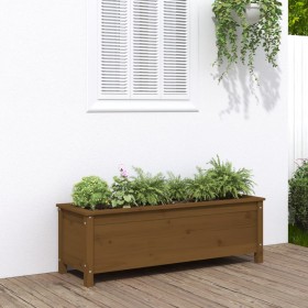Raised garden bed honey brown pine wood 119.5x40x39cm by vidaXL, Pots and planters - Ref: Foro24-825264, Price: 103,84 €, Dis...