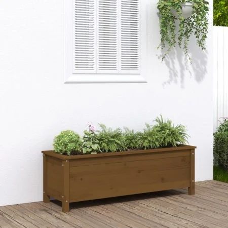 Hochbeet aus Kiefernholz, honigbraun, 119,5 x 40 x 39 cm von vidaXL, Töpfe und Pflanzgefäße - Ref: Foro24-825264, Preis: 101,...