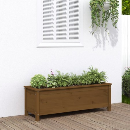 Raised garden bed honey brown pine wood 119.5x40x39cm by vidaXL, Pots and planters - Ref: Foro24-825264, Price: 103,84 €, Dis...
