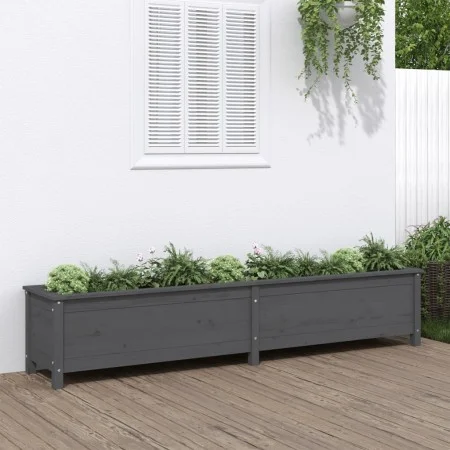 Raised garden bed solid gray pine wood 199.5x40x39cm by vidaXL, Pots and planters - Ref: Foro24-825270, Price: 171,84 €, Disc...