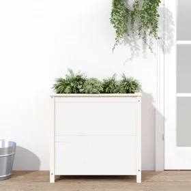 Solid white pine wood planter 82.5x40x78 cm by vidaXL, Pots and planters - Ref: Foro24-825283, Price: 85,76 €, Discount: %