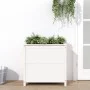 Solid white pine wood planter 82.5x40x78 cm by vidaXL, Pots and planters - Ref: Foro24-825283, Price: 85,76 €, Discount: %