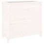 Solid white pine wood planter 82.5x40x78 cm by vidaXL, Pots and planters - Ref: Foro24-825283, Price: 86,60 €, Discount: %